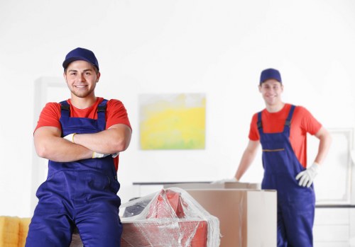 Local office removals planning in Roehampton with business equipment and furniture