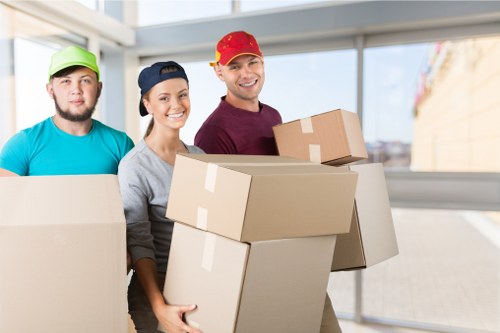Moving team helping with house removals in Roehampton