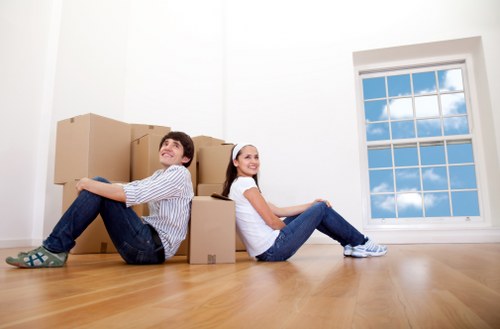 Packing and dismantling support for an office move in Roehampton