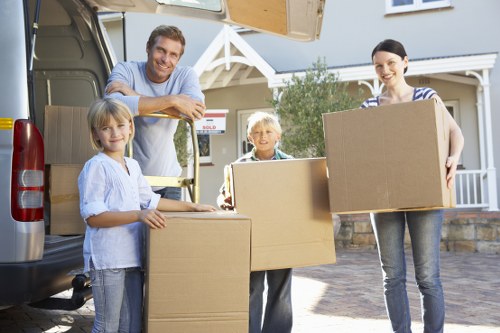 Commercial removal service in Roehampton moving office furniture and equipment