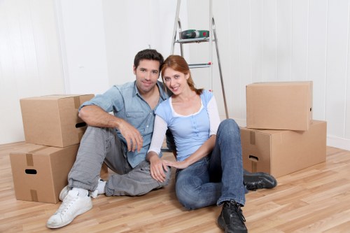 Local Roehampton van service handling a small house move