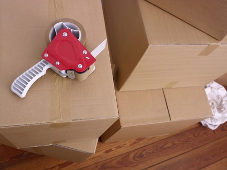 Careful packing and protection during a residential move in Roehampton