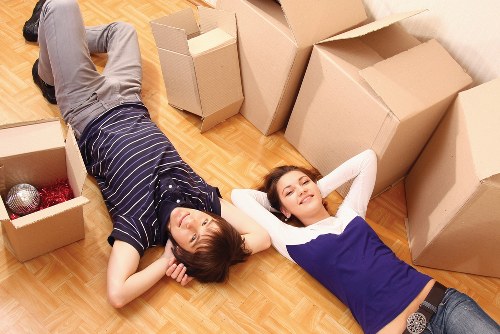 Loading furniture into a removal van near Roehampton