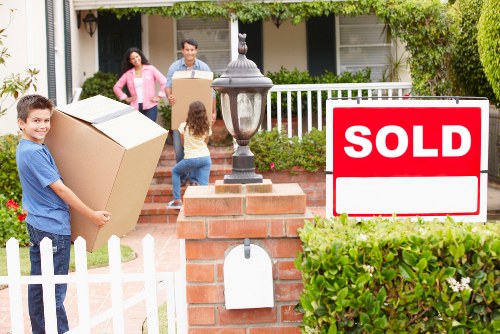 Student belongings packed and organised for a move between Roehampton homes